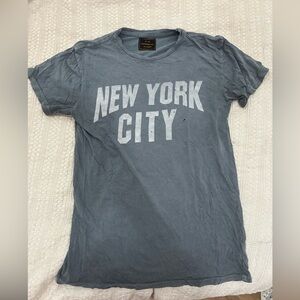 Retrobrand (Anthropologie) Grey New York City Graphic Tee